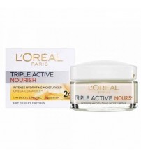 Loreal Paris Triple Active Nourish Moisturiser Dry To Very Dry Skin